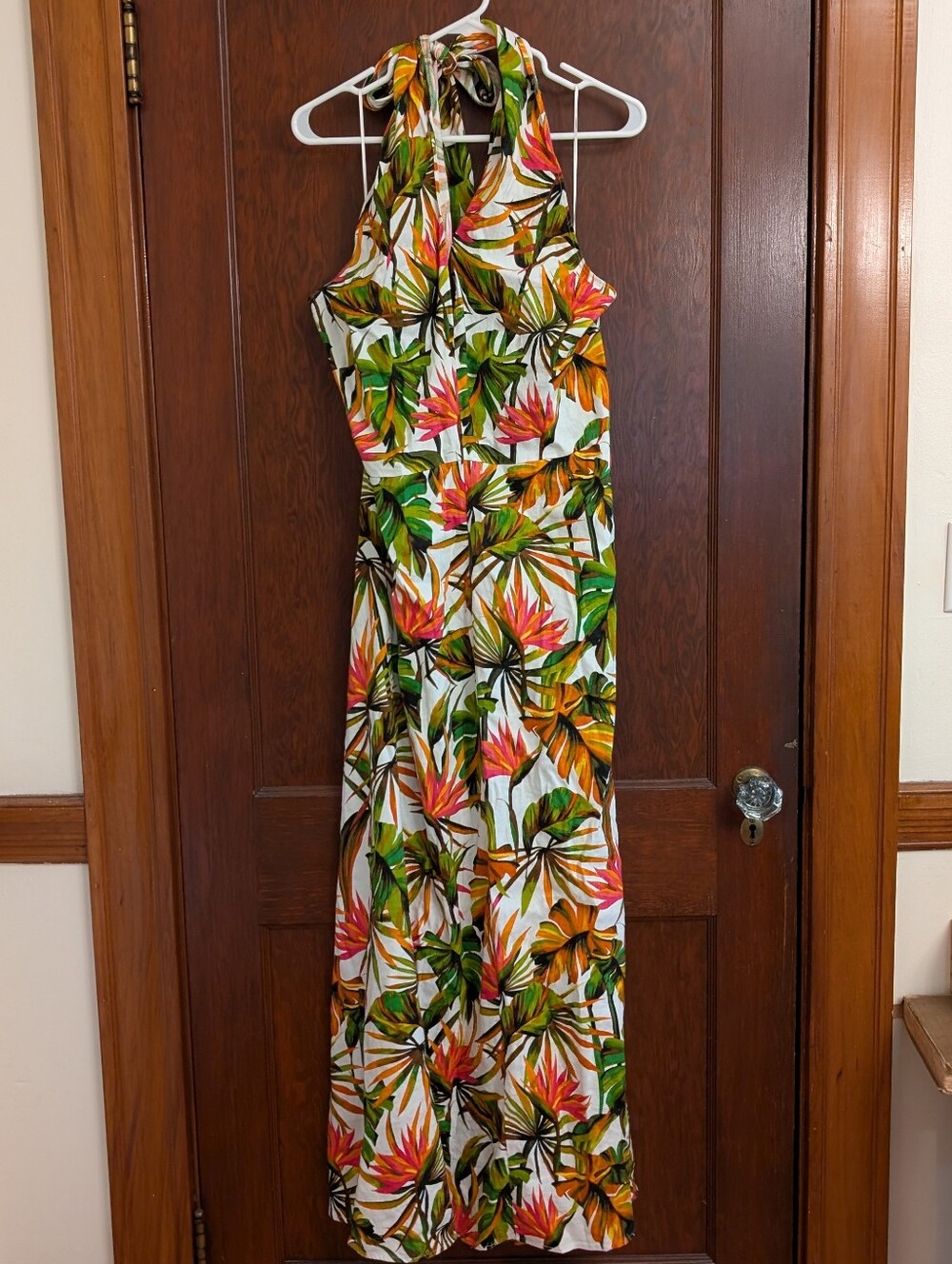 NWT! Women's Plus I.N.C. Linen Blend Tropical Maxi Dress